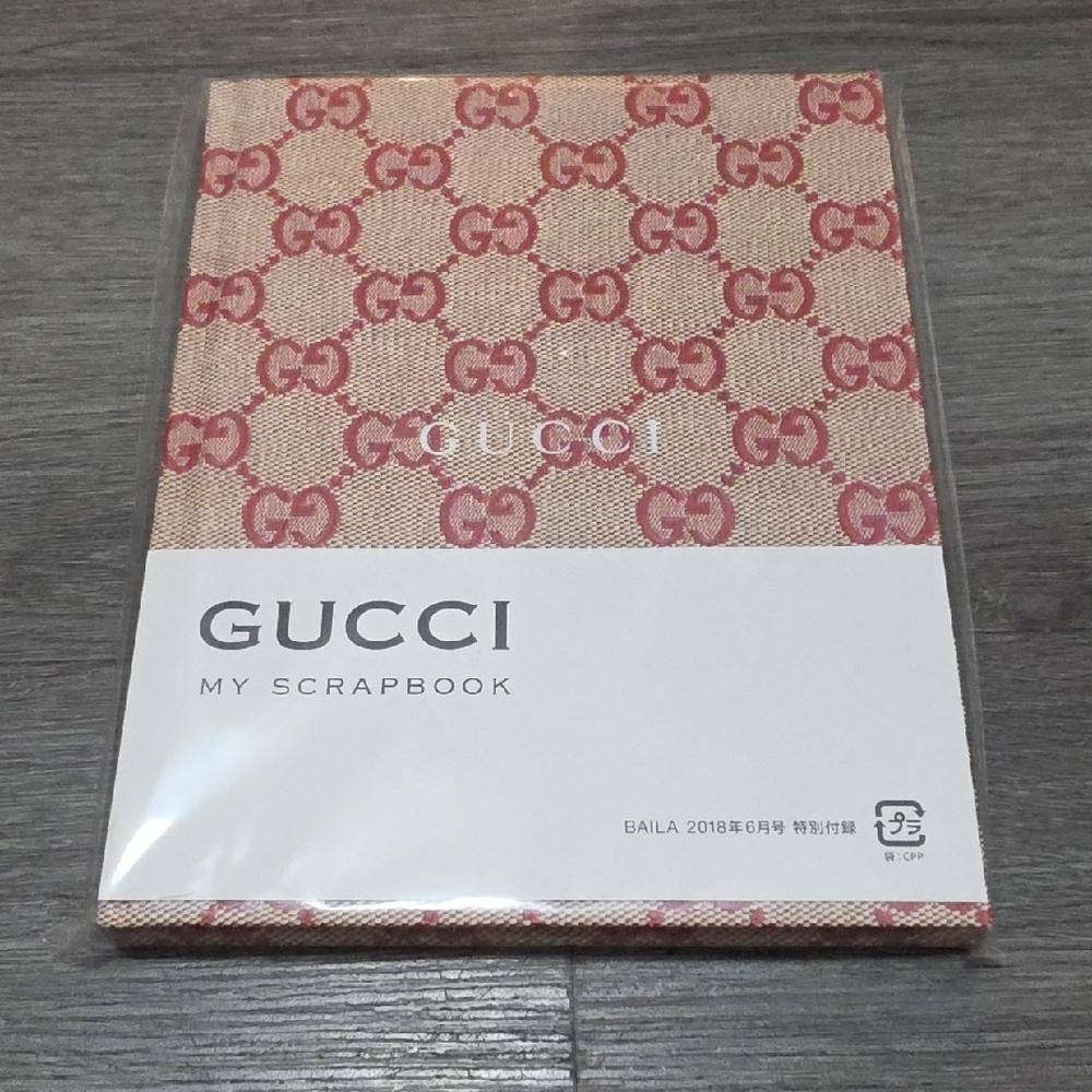 RARE GUCCI Red GG Monogram Scrapbook